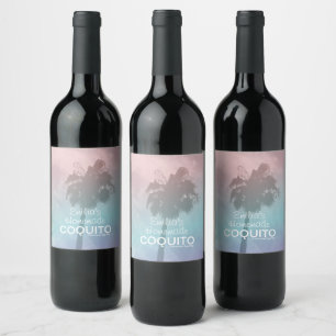 Homemade Coquito Recipe Palm Business Branding Wine Label