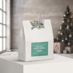 Homemade Crackers Aesthetic Green Food Label