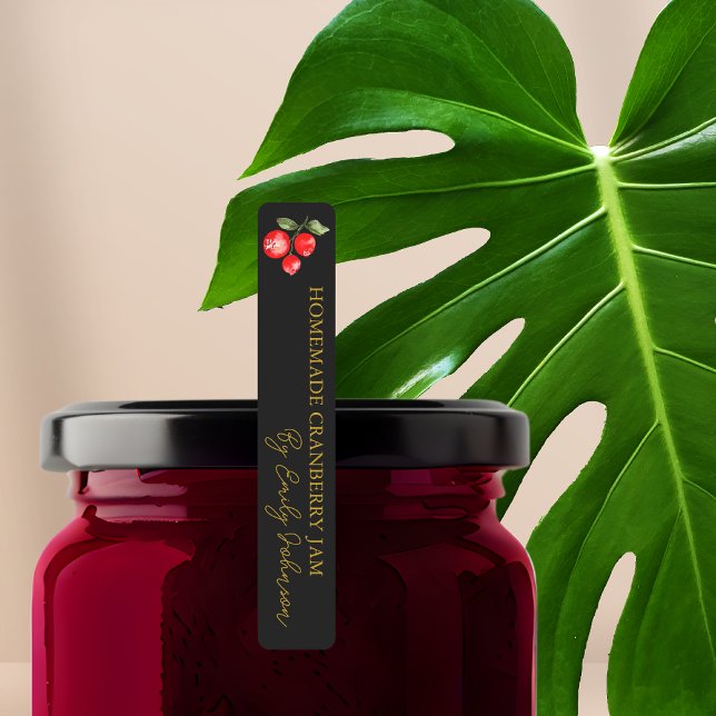 Homemade Cranberry Jam Thin Label (Creator Uploaded)