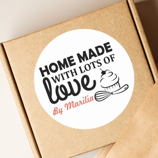 Homemade Cupcakes Classic Round Sticker (Creator Uploaded)