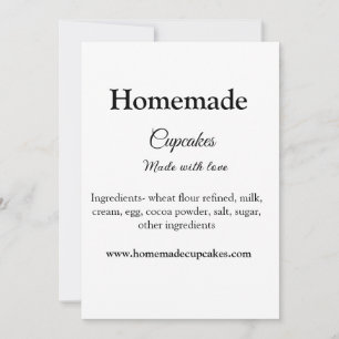 Homemade cupcakes made with love add text website holiday card