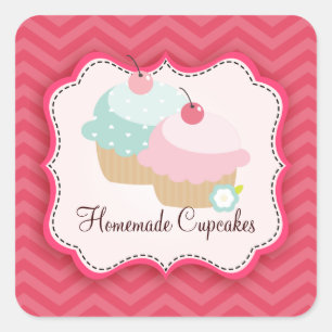 Homemade Cupcakes Personalised Labels