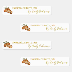 Homemade Date Jam Thin Label