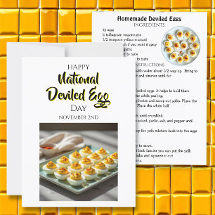 Homemade Deviled Eggs Recipe Card