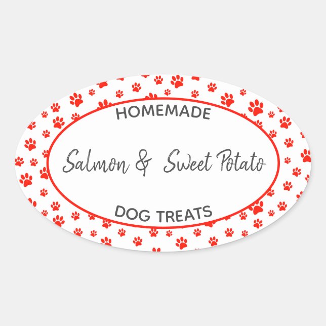 Homemade Dog Treat Label (Front)