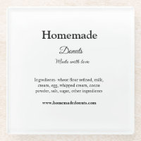 Homemade doughnuts made with love add text website