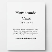 Homemade doughnuts made with love add text website