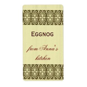 Homemade eggnog personalised border