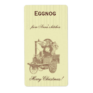 homemade eggnog personalised Christmas steampunk