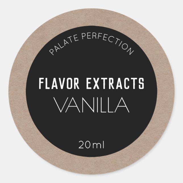 Homemade Extract Labels (Front)