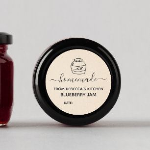 Homemade Faux Cream Paper   Jam Canning Label