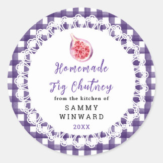 Homemade Fig Chutney Label