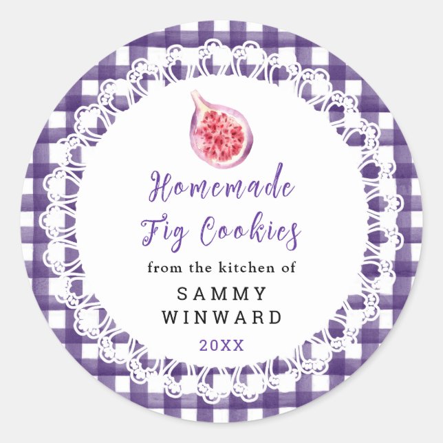 Homemade Fig Cookies Label (Front)