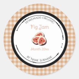 Homemade Fig Jam Label Sticker