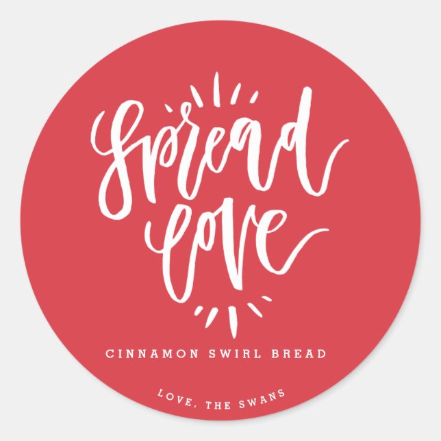 Homemade From The Kitchen Gift Food Label Sticker (Front)