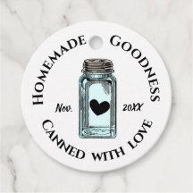 Homemade Goodness Canned with Love Mason Jar Dated