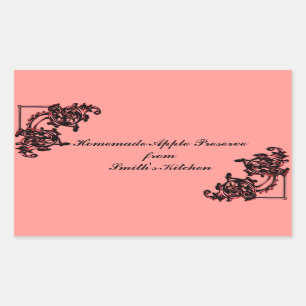 Homemade goods label template - stickers