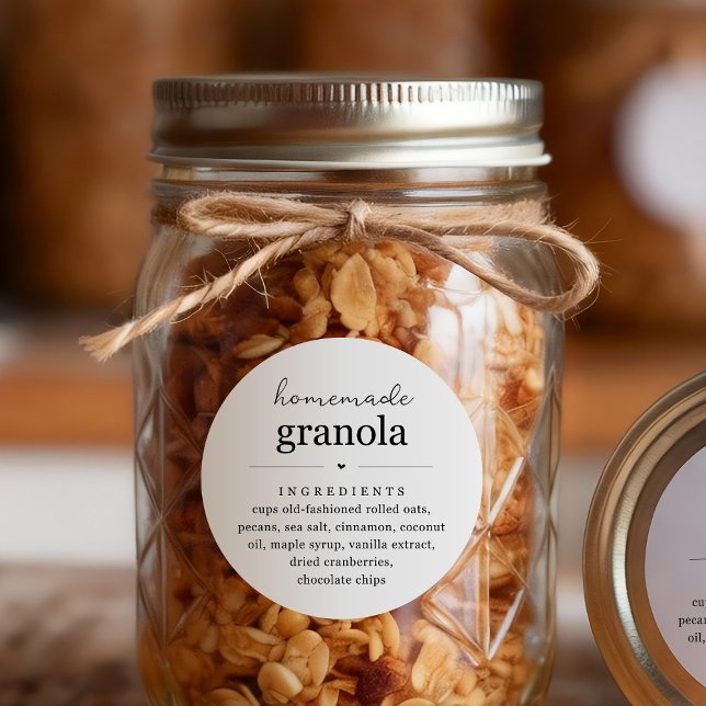 Homemade Gradnola Jar or Bag Label Sticker (Creator Uploaded)