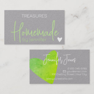 Homemade Handmade Crafts Calligraphy Signature Business Card