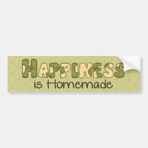 Homemade Happiness Bumper Sticker