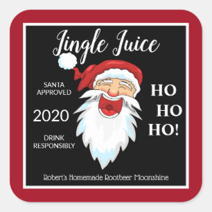 Homemade Holiday Moonshine Personalised Square Sticker