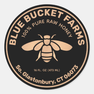 Homemade Honey Bee Jar Label