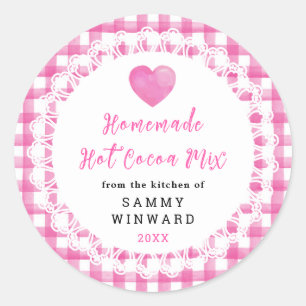 Homemade Hot Cocoa Mix Label
