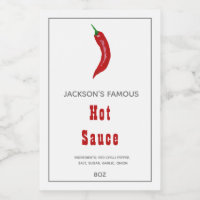 Homemade Hot Sauce | Chilli Sauce  Label