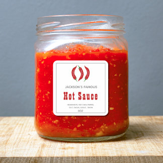 Homemade Hot Sauce | Chilli Sauce  Label