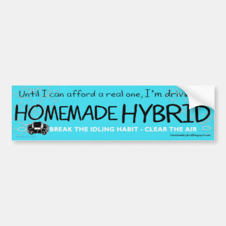 Homemade Hybrid Bumper Sticker