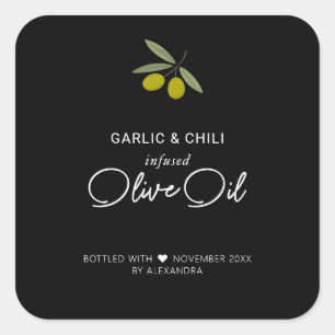 Homemade Infused Olive Oil  Square Sticker