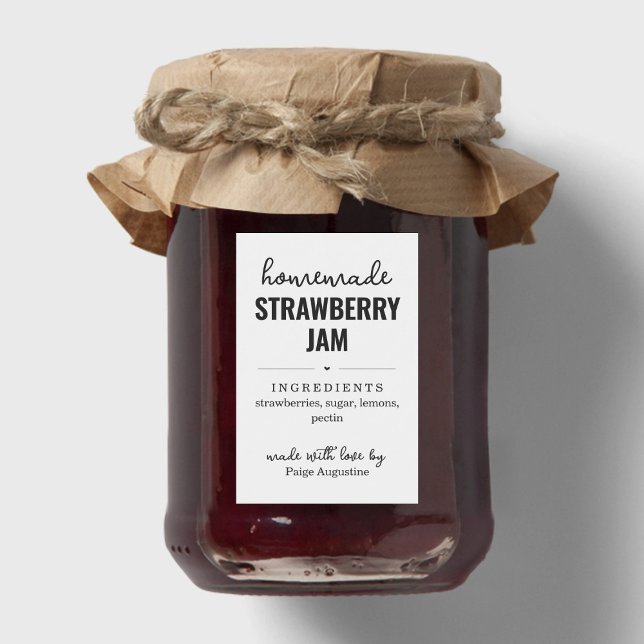 Homemade Jam / Food Canning Jar Gift Label Sticker (Creator Uploaded)