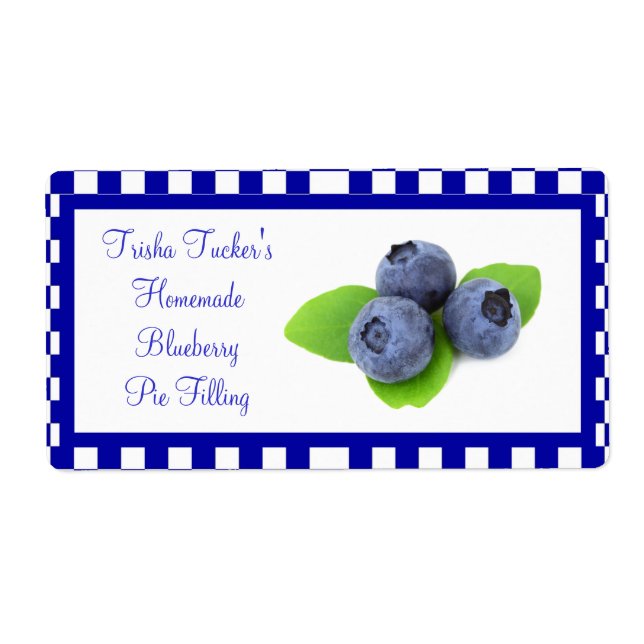 Homemade Jelly/Jam Label (Front)