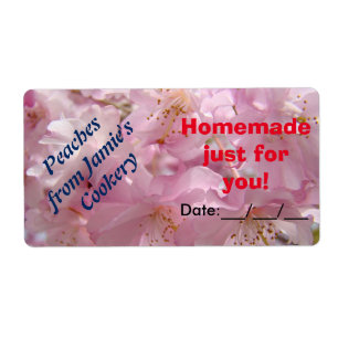 Homemade just for you! Canning Fruit labels Peach
