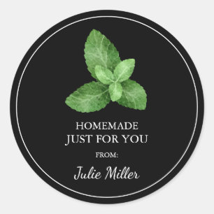 Homemade just for you mint label