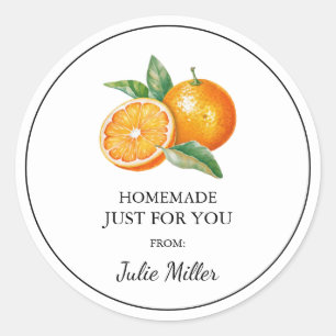 Homemade just for you orange label