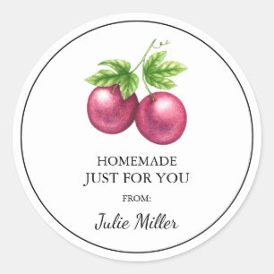 Homemade just for you passion fruit label