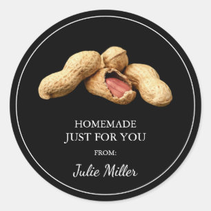 Homemade just for you peanut label