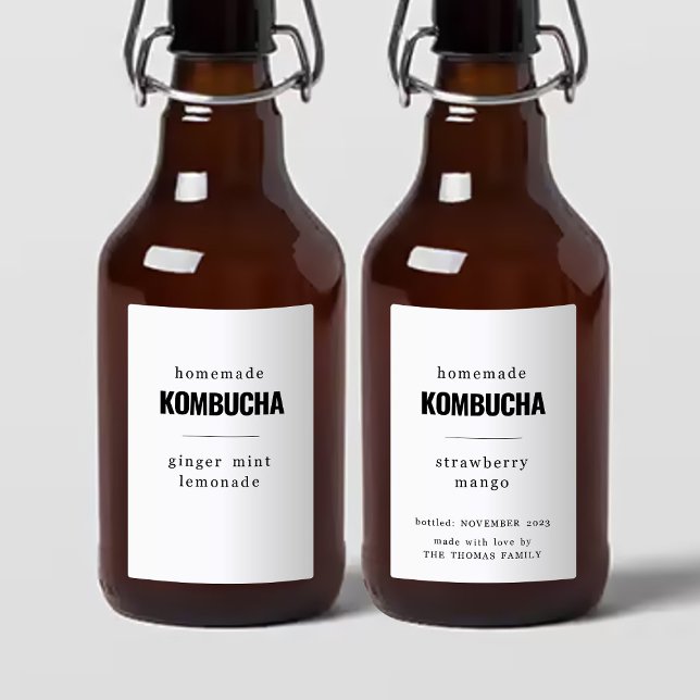 Homemade Kombucha Labels (Creator Uploaded)