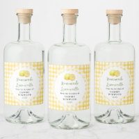 Homemade Limoncello Bottle Label