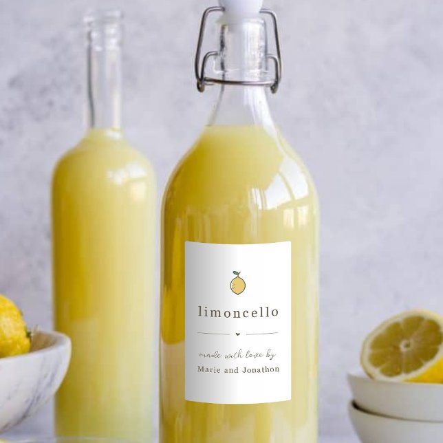 Homemade Limoncello Gift Label (Creator Uploaded)