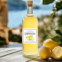 Homemade Limoncello Italian Liqueur with Name