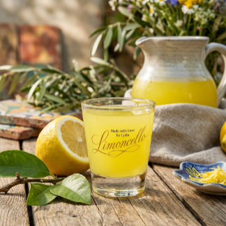 Homemade Limoncello Personalised Favour Shot Glass