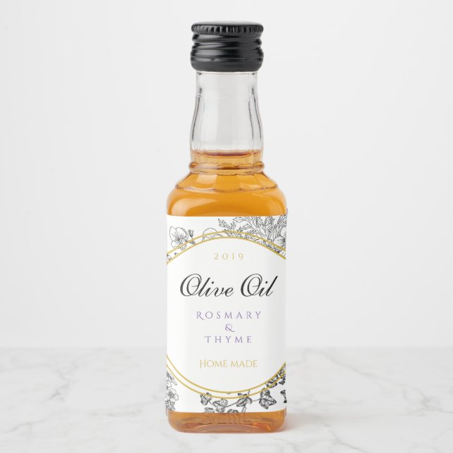 homemade liquor bottle label (Front)