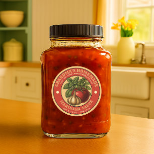 Homemade Marinara Sauce Label Template