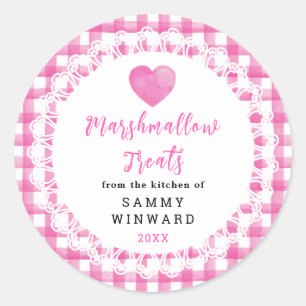 Homemade Marshmallow Treats Label