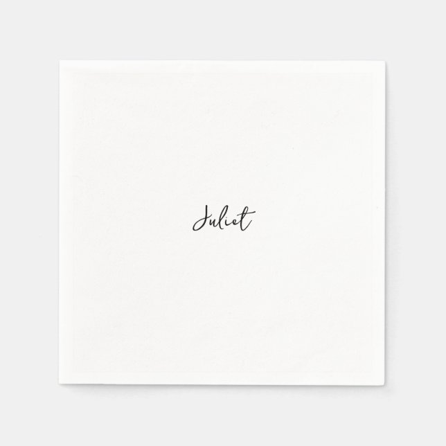 Homemade Miss To Mrs Most Popular Bridal Shower Napkin (Front)