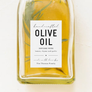 Homemade Olive Oil Label