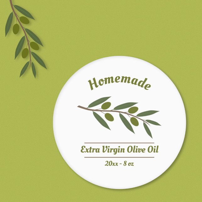 Homemade Olive Oil Label Sticker (Homemade Olive Oil Label Sticker)
