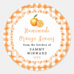 Homemade Orange Scone Label